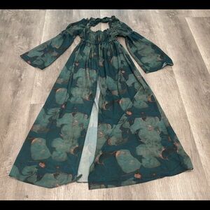 Free People X Stone Cold Fox Jasmine Floral Long Maxi Dress Womens 1